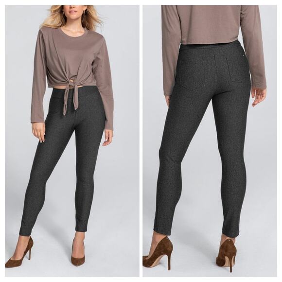 Honeylove Pants Womens 1X Charcoal EverReady Smoothing Sculpt Pull On Skinny - Picture 1 of 13